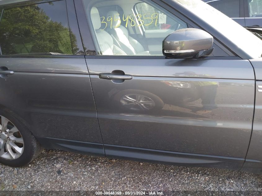 2016 Land Rover Range Rover Sport 3.0L V6 Supercharged Hse VIN: SALWR2PF7GA121093 Lot: 39548359