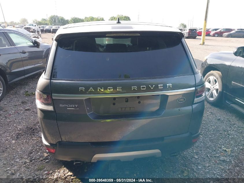 2016 Land Rover Range Rover Sport 3.0L V6 Supercharged Hse VIN: SALWR2PF7GA121093 Lot: 39548359