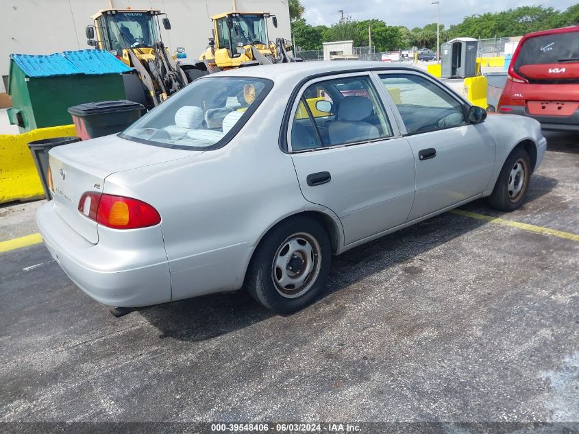 2000 Toyota Corolla Ve VIN: 1NXBR12EXYZ338762 Lot: 39548406