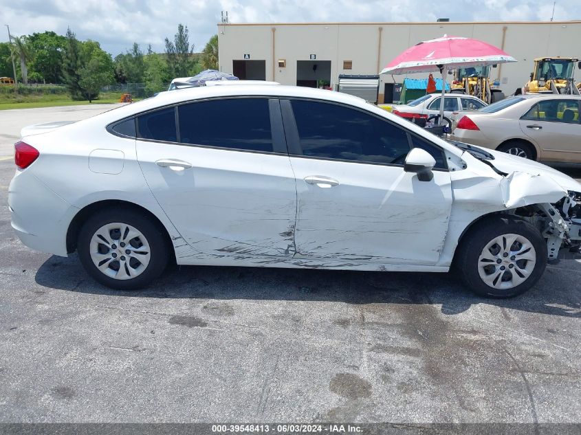 2019 Chevrolet Cruze Ls VIN: 1G1BC5SM4K7130394 Lot: 39548413