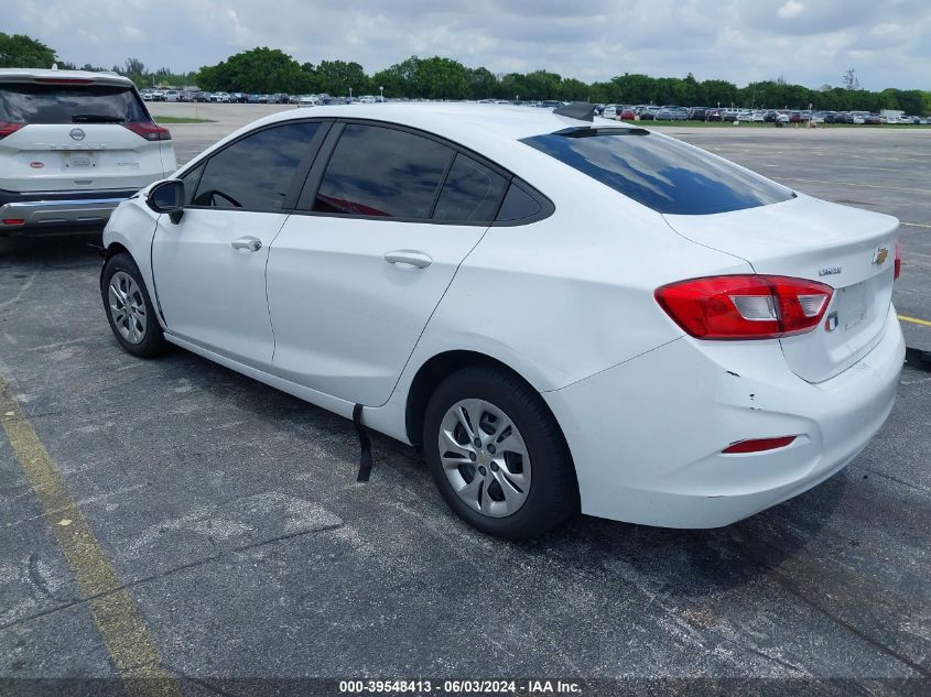 2019 Chevrolet Cruze Ls VIN: 1G1BC5SM4K7130394 Lot: 39548413