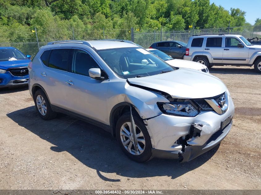 2015 Nissan Rogue Sv VIN: KNMAT2MV0FP558007 Lot: 39548432