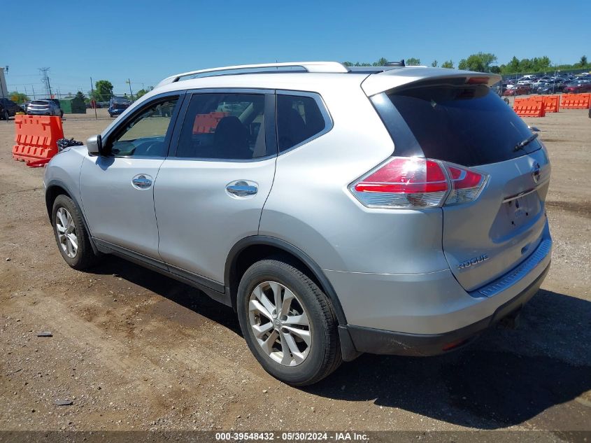 2015 Nissan Rogue Sv VIN: KNMAT2MV0FP558007 Lot: 39548432