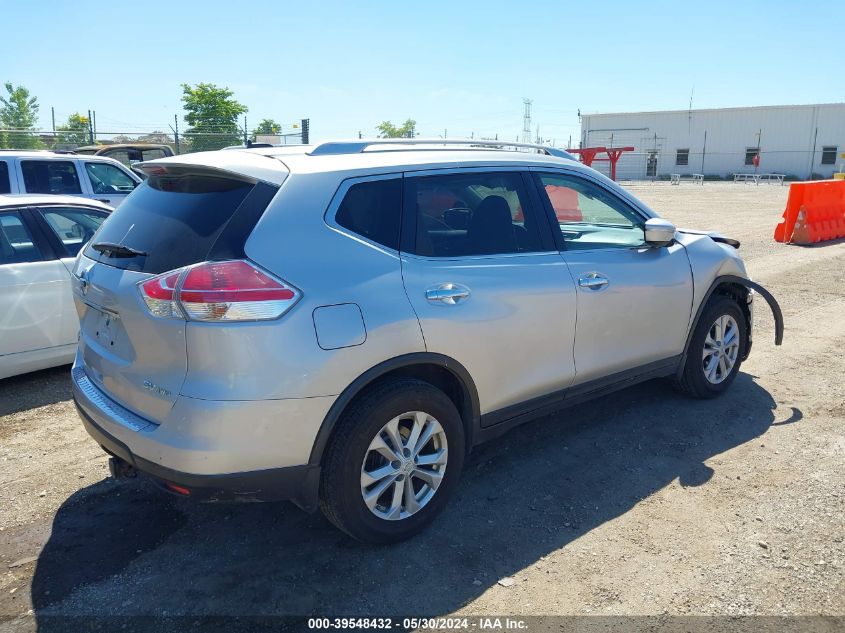 2015 Nissan Rogue Sv VIN: KNMAT2MV0FP558007 Lot: 39548432