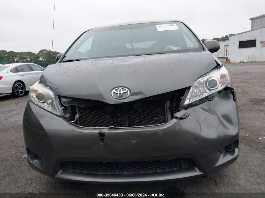 5TDKK3DC1E5459194 2014 Toyota Sienna Le V6 8 Passenger