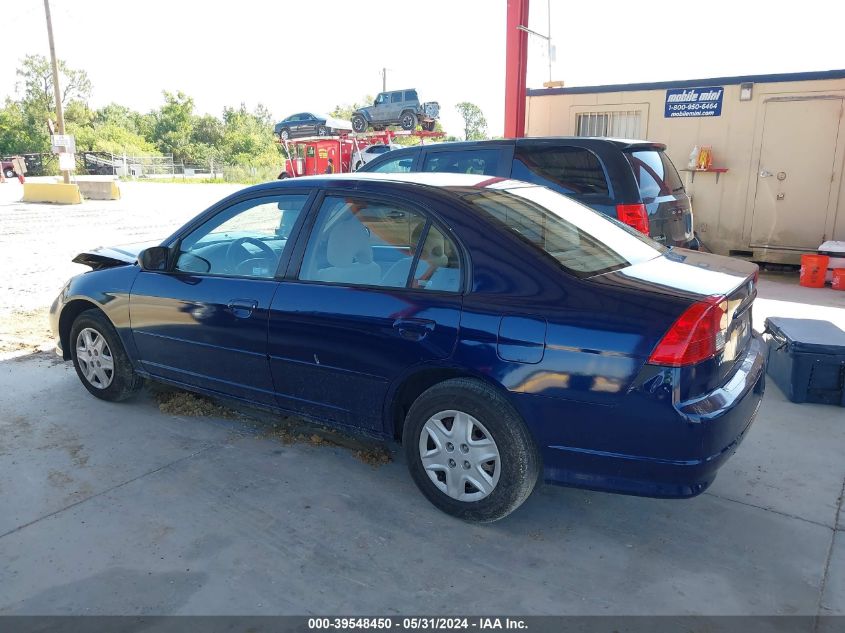 2004 Honda Civic Dx Vp VIN: 2HGES16364H576315 Lot: 39548450