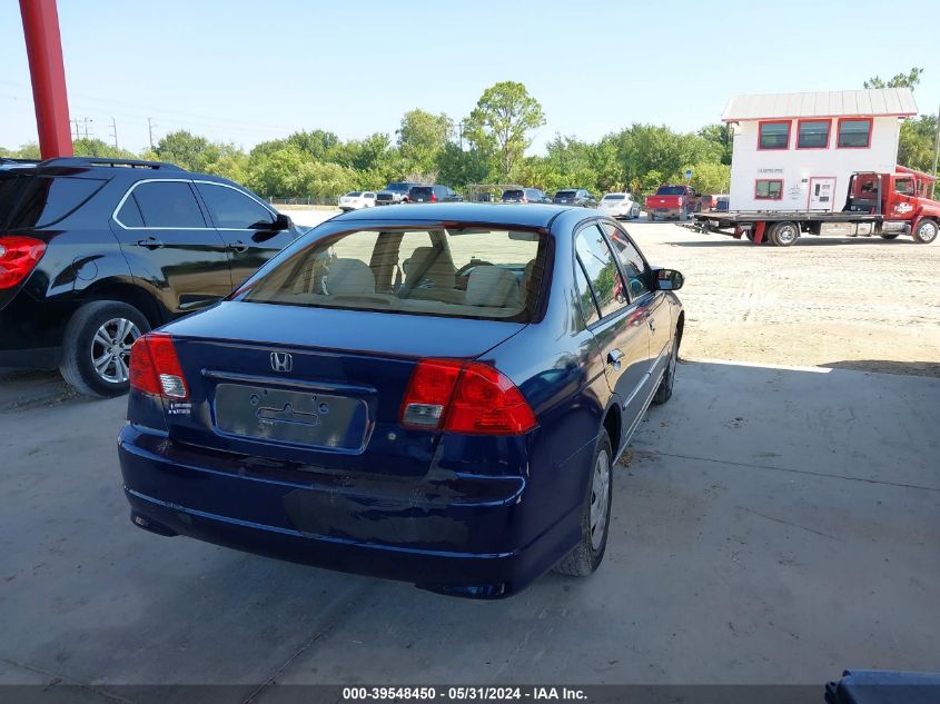 2004 Honda Civic Dx Vp VIN: 2HGES16364H576315 Lot: 39548450