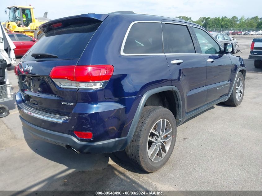 2017 Jeep Grand Cherokee Limited 4X4 VIN: 1C4RJFBGXHC755832 Lot: 39548490