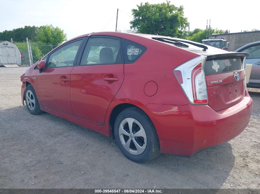 2012 Toyota Prius Two VIN: JTDKN3DUXC1562835 Lot: 39548547