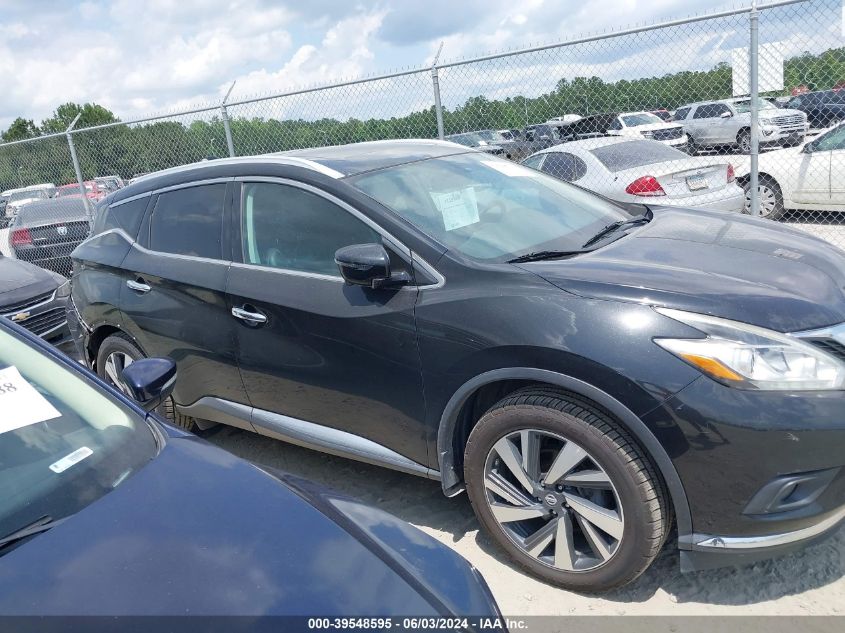 2017 Nissan Murano Platinum VIN: 5N1AZ2MH6HN157046 Lot: 39548595