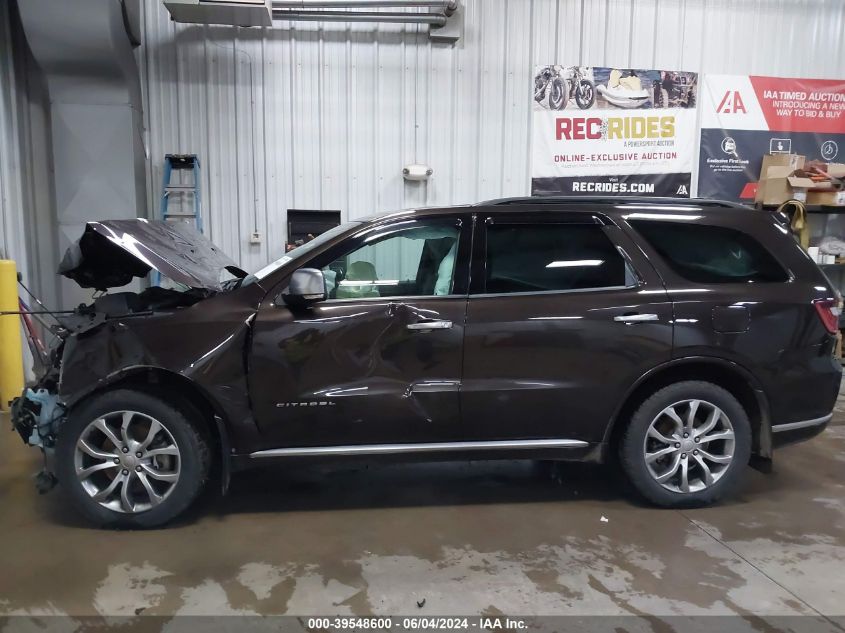 2017 Dodge Durango Citadel Anodized Platinum Awd VIN: 1C4RDJEG5HC681547 Lot: 39548600
