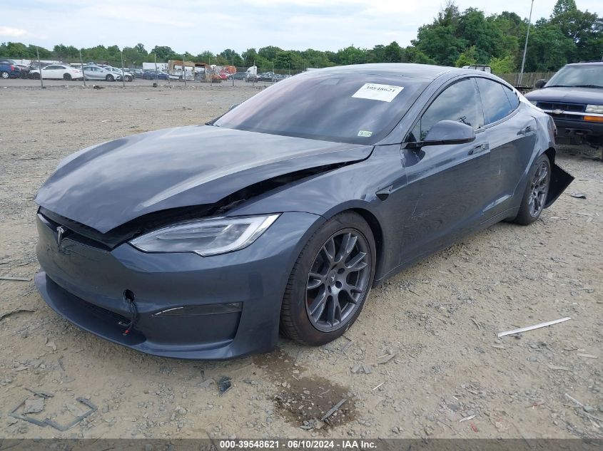 2022 Tesla Model S Plaid VIN: 5YJSA1E65NF470560 Lot: 39548621