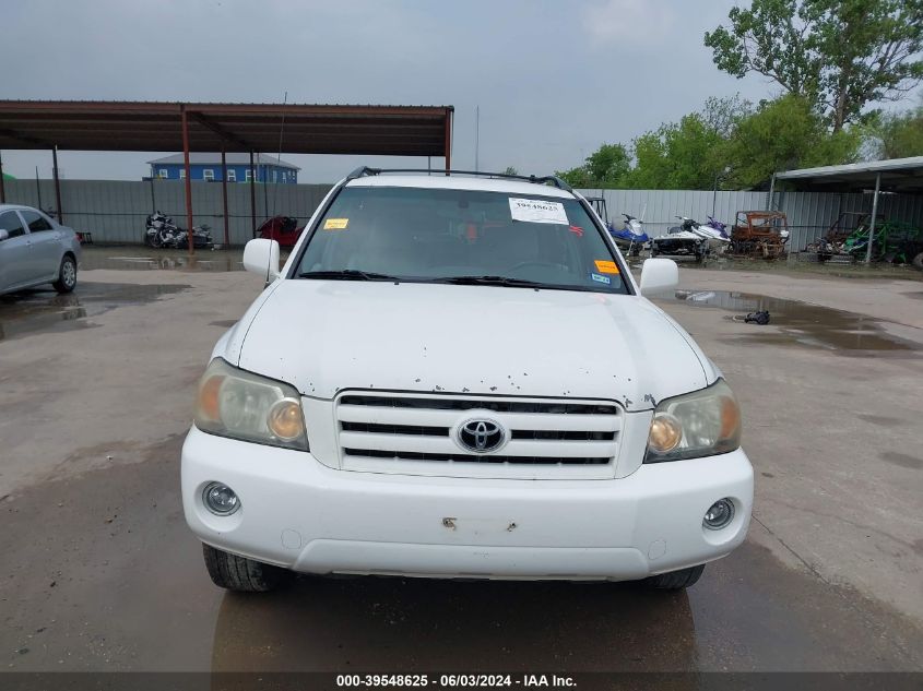 2007 Toyota Highlander VIN: JTEGD21A670164199 Lot: 39548625