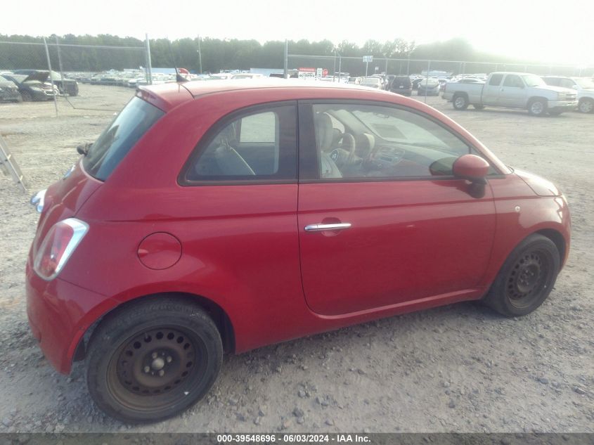 2013 Fiat 500 Pop VIN: 3C3CFFAR4DT751224 Lot: 39548696