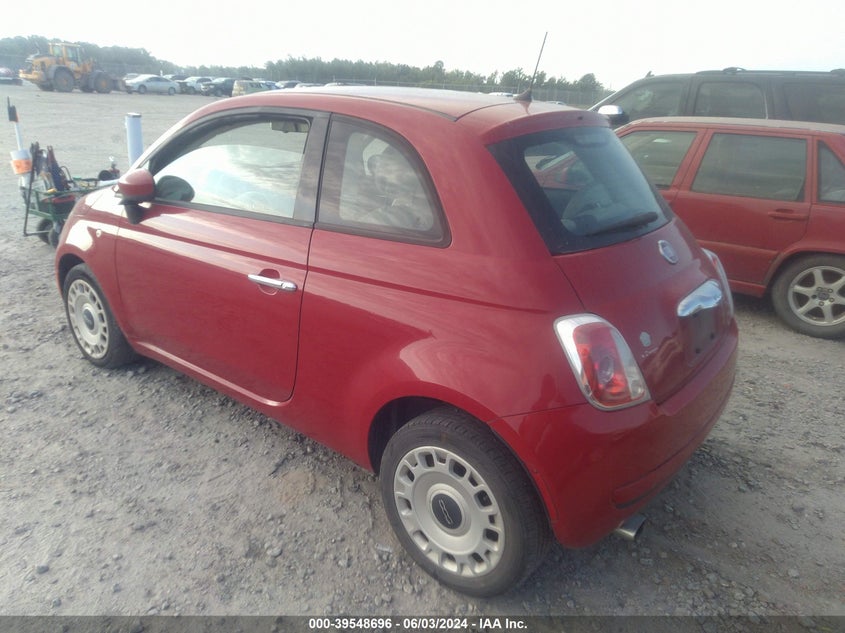 2013 Fiat 500 Pop VIN: 3C3CFFAR4DT751224 Lot: 39548696