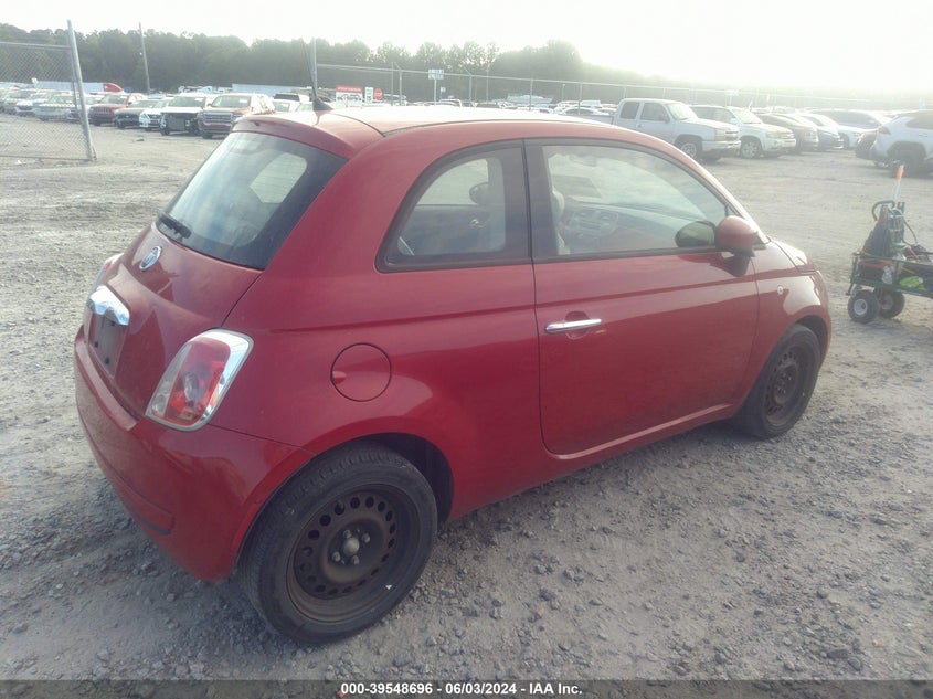 2013 Fiat 500 Pop VIN: 3C3CFFAR4DT751224 Lot: 39548696