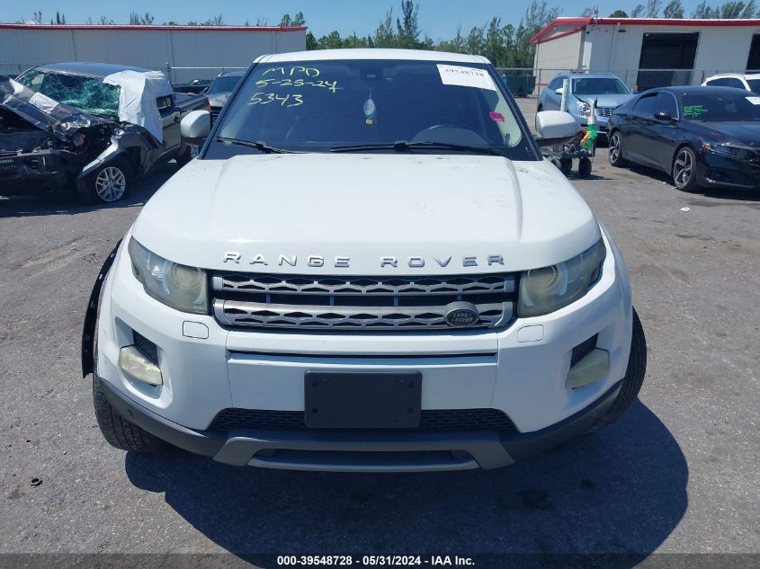 2013 Land Rover Range Rover Evoque Pure Plus VIN: SALVP2BG0DH805343 Lot: 39548728