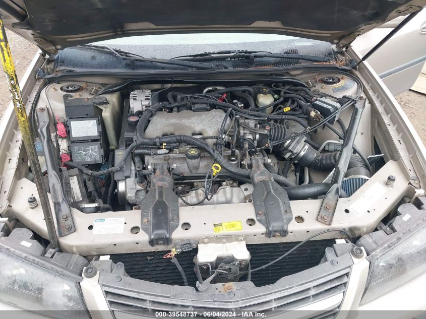 2001 Chevrolet Impala VIN: 2G1WF52EX19320554 Lot: 39548737