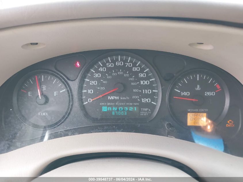 2001 Chevrolet Impala VIN: 2G1WF52EX19320554 Lot: 39548737