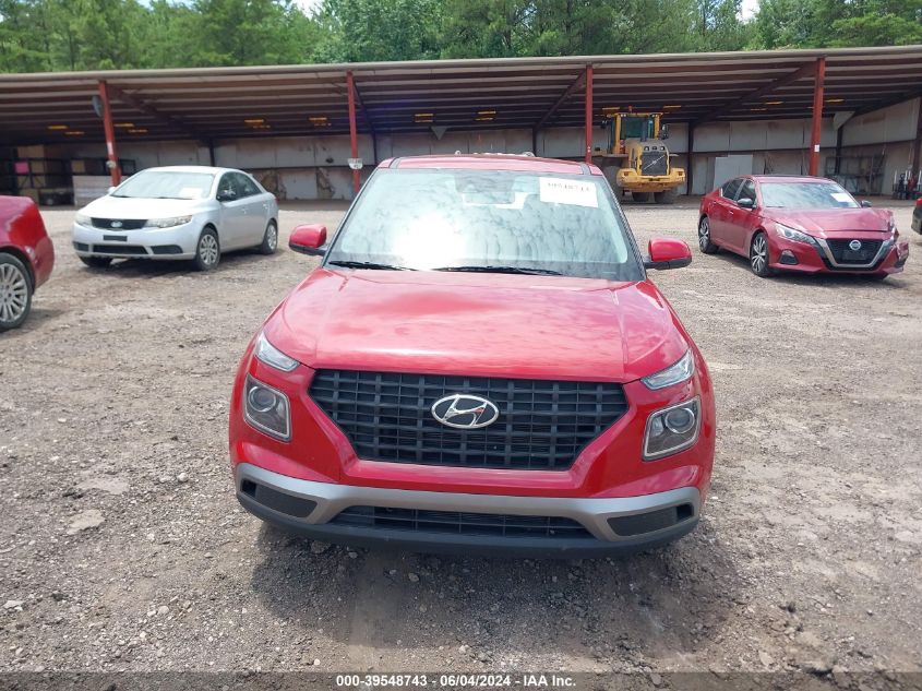 2022 Hyundai Venue Se VIN: KMHRB8A33NU186105 Lot: 39548743