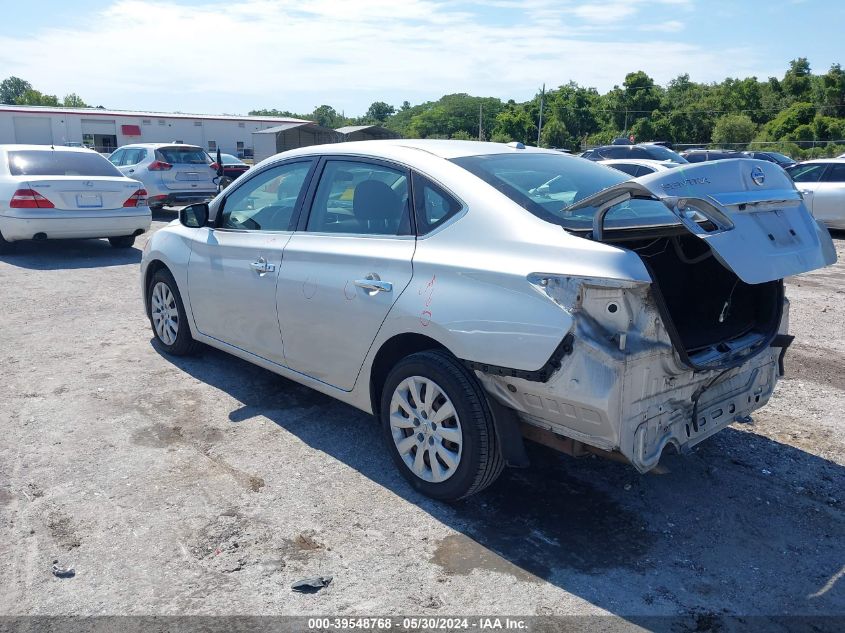 2015 Nissan Sentra Fe+ S/S/Sl/Sr/Sv VIN: 3N1AB7AP0FL667135 Lot: 39548768