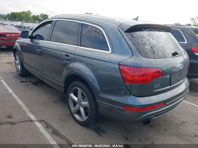 2013 Audi Q7 3.0T S Line Prestige VIN: WA1DGAFE2DD016781 Lot: 39548769