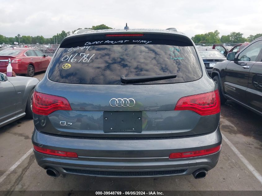 2013 Audi Q7 3.0T S Line Prestige VIN: WA1DGAFE2DD016781 Lot: 39548769