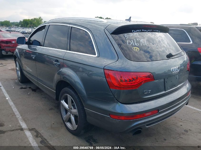 2013 Audi Q7 3.0T S Line Prestige VIN: WA1DGAFE2DD016781 Lot: 39548769