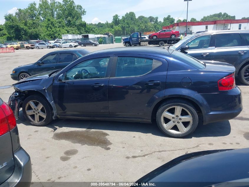 2012 Dodge Avenger Sxt VIN: 1C3CDZCB4CN133407 Lot: 39548794