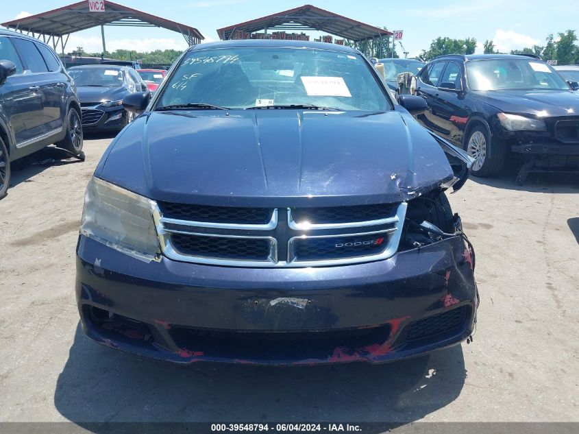 2012 Dodge Avenger Sxt VIN: 1C3CDZCB4CN133407 Lot: 39548794