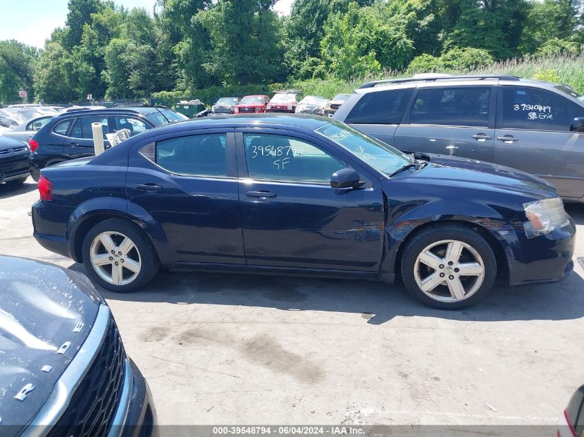 2012 Dodge Avenger Sxt VIN: 1C3CDZCB4CN133407 Lot: 39548794