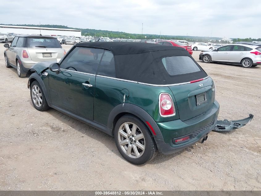 2011 Mini Cooper S VIN: WMWZP3C58BTX83675 Lot: 39548812