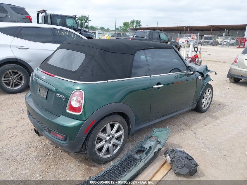 2011 Mini Cooper S VIN: WMWZP3C58BTX83675 Lot: 39548812