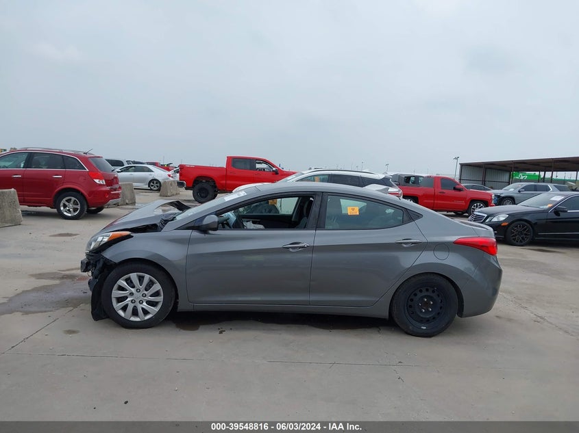 2012 Hyundai Elantra Gls VIN: 5NPDH4AE7CH140744 Lot: 39548816
