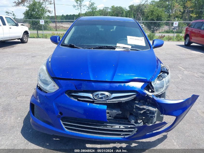 2013 Hyundai Accent Gls/Se VIN: KMHCU4AE2DU580607 Lot: 39548824