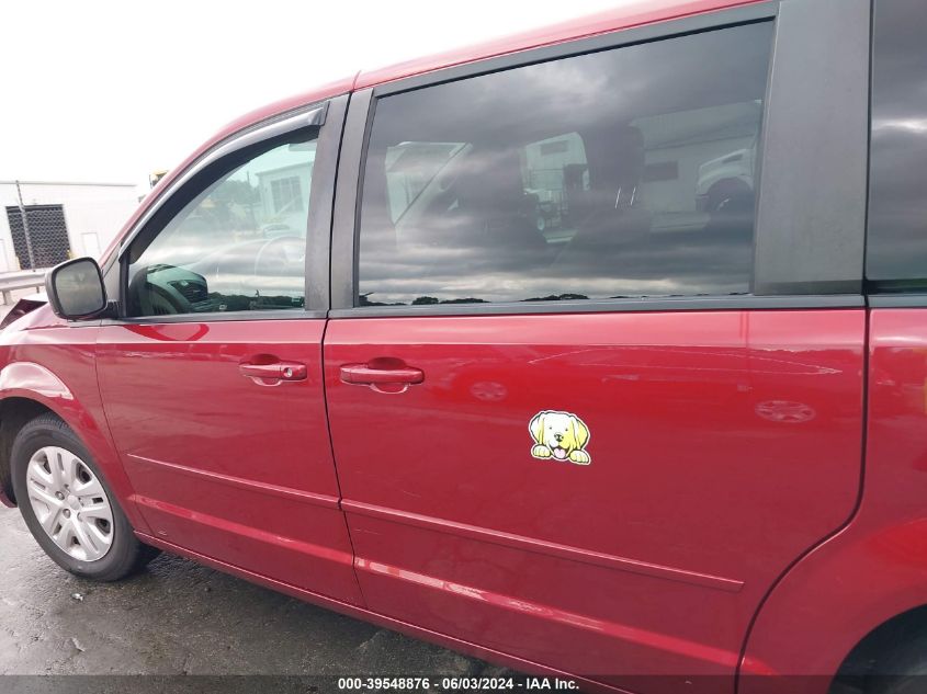 2015 DODGE GRAND CARAVAN SE - 2C4RDGBG0FR616164