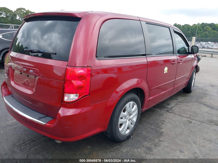 2015 DODGE GRAND CARAVAN SE - 2C4RDGBG0FR616164