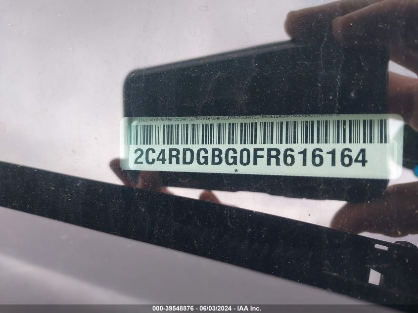 2015 DODGE GRAND CARAVAN SE - 2C4RDGBG0FR616164