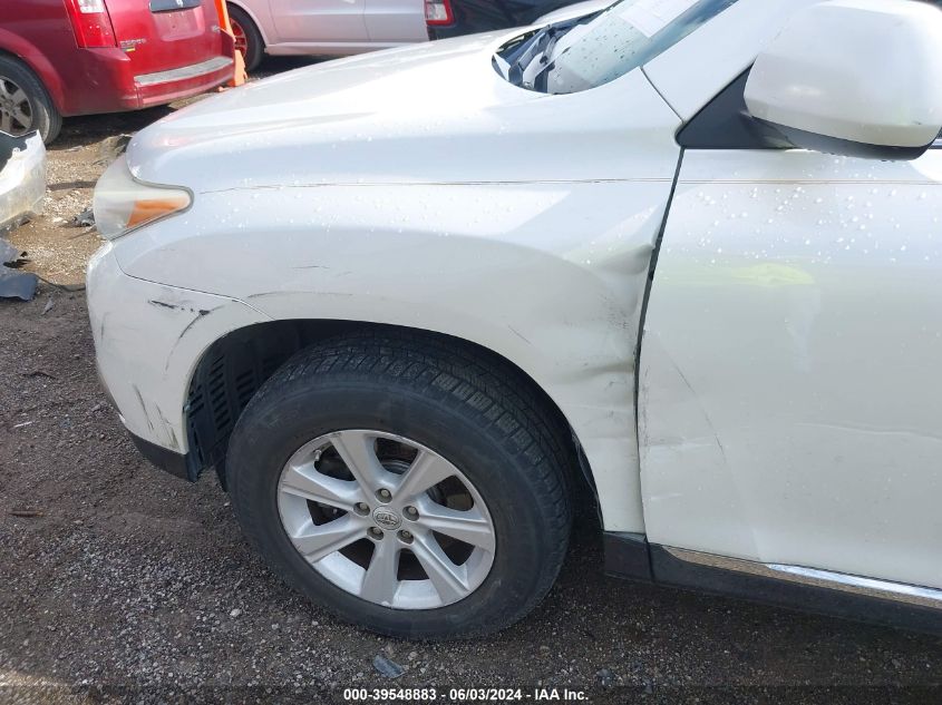 2012 Toyota Highlander Se V6 VIN: 5TDBK3EH5CS127766 Lot: 39548883