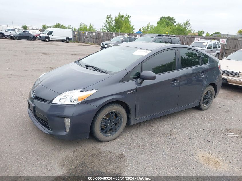 2013 Toyota Prius Two VIN: JTDKN3DU7D5683672 Lot: 39548920