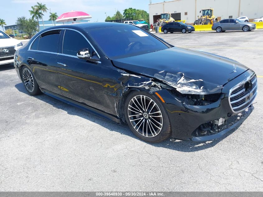 2022 Mercedes-Benz S 580 4Matic VIN: W1K6G7GB5NA096611 Lot: 39548930