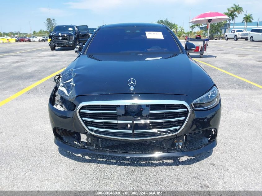 2022 Mercedes-Benz S 580 4Matic VIN: W1K6G7GB5NA096611 Lot: 39548930