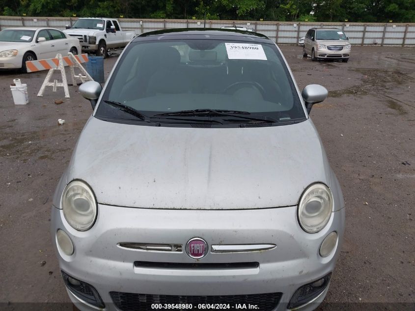 2012 Fiat 500 Sport VIN: 3C3CFFBR8CT125687 Lot: 39548980