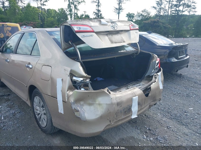 2012 Toyota Camry Le VIN: 4T1BF1FK0CU025365 Lot: 39549022