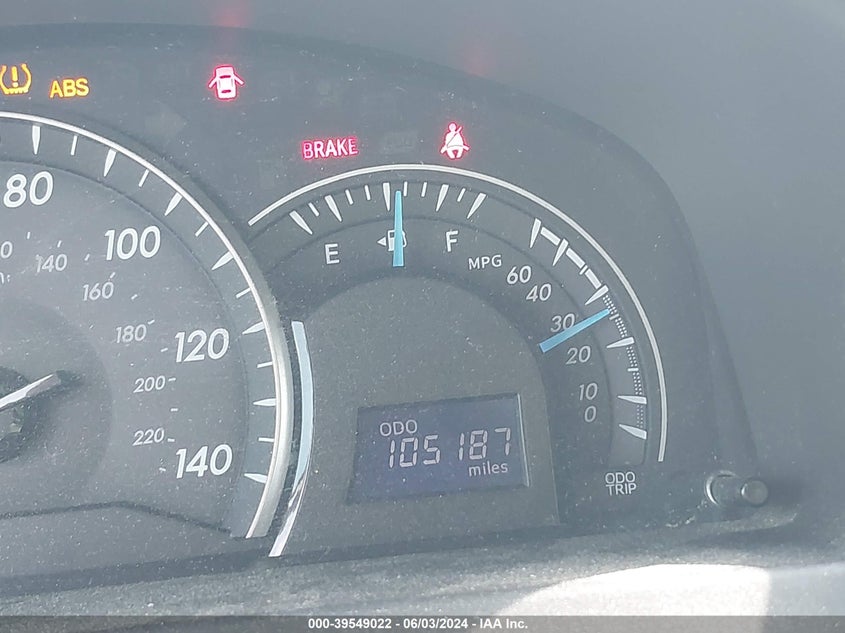 2012 Toyota Camry Le VIN: 4T1BF1FK0CU025365 Lot: 39549022