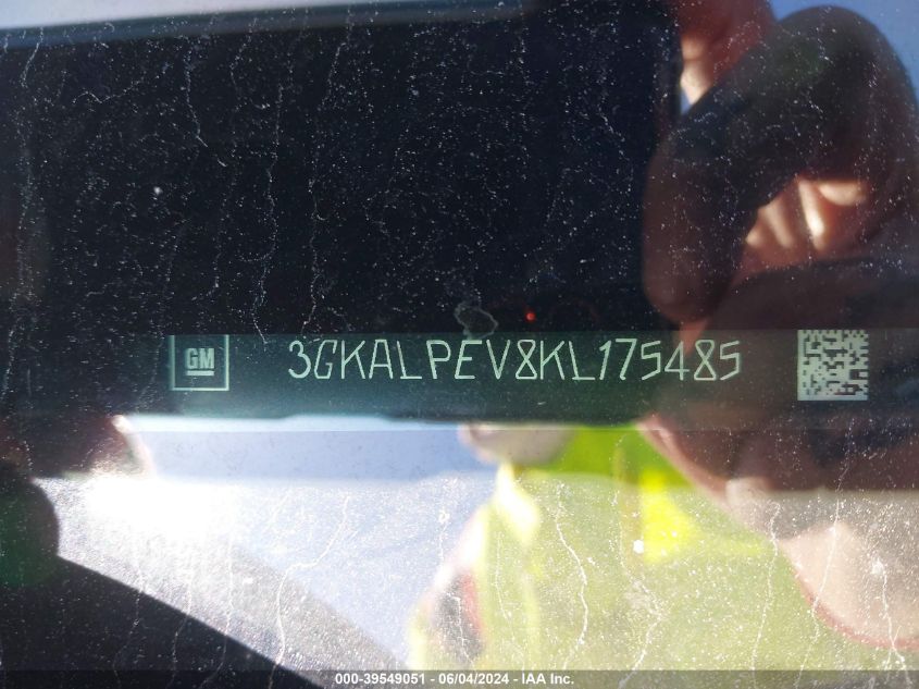 2019 GMC Terrain Slt VIN: 3GKALPEV8KL175485 Lot: 39549051
