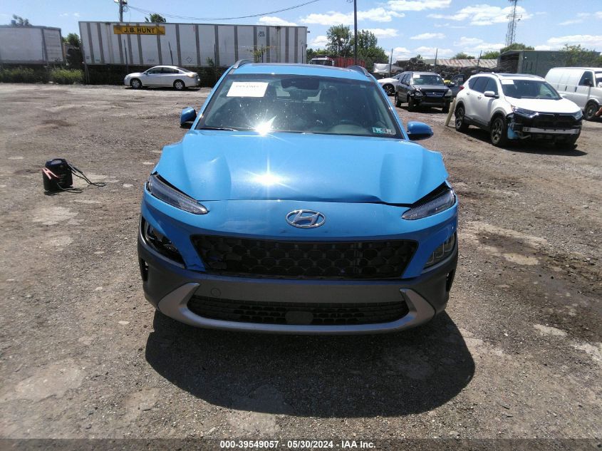 2022 Hyundai Kona Limited VIN: KM8K5CA32NU755537 Lot: 39549057