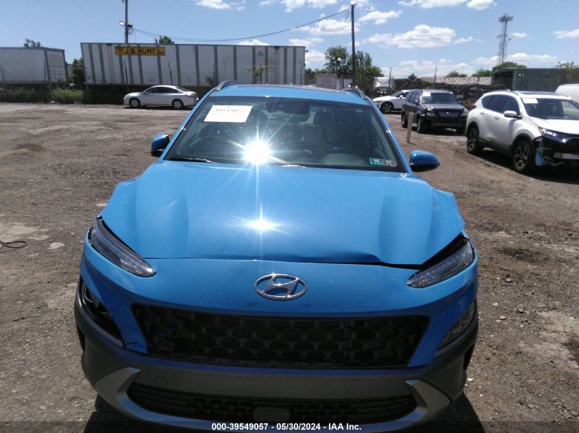 2022 Hyundai Kona Limited VIN: KM8K5CA32NU755537 Lot: 39549057