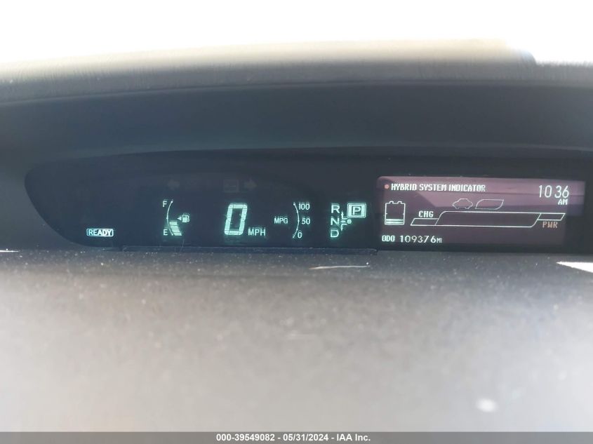 2012 Toyota Prius Three VIN: JTDKN3DU8C5424705 Lot: 39549082