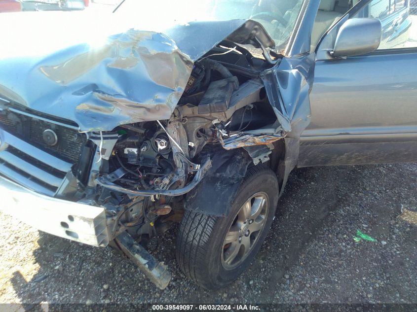 2007 Toyota Highlander V6 VIN: JTEEP21A270211355 Lot: 39549097